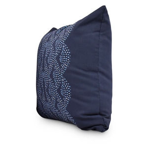 Simply Daisy Dotted Focus 16" Black Geometric Print Decorative Throw Pillow